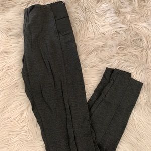 Love Tree Grey Leggings with Pleat Small
